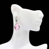 Pink Kunzite Pendant Earrings Set for Girls