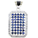 2.2g Pink Tanzanite Pendant with Emerald CZ, 925 Sterling Silver