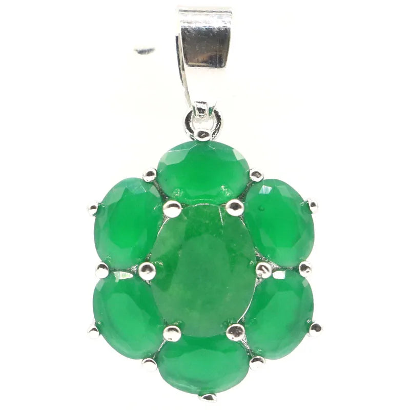 Emerald Jewelry Set for Women Wedding Fine Jewelry