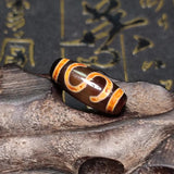 Agate Beads Amulet Money Hook Dapeng Bird Weathered Dzi Beads