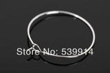 500pcs Silver Plated Earring Hoops 28x25MM Big Round Loop Circle Ear Hook