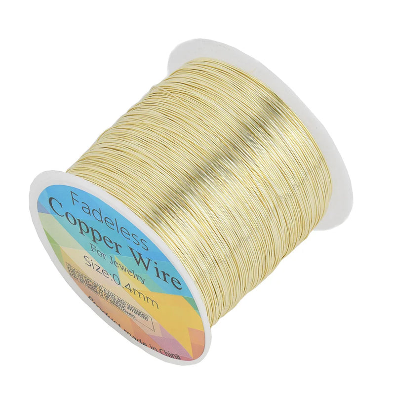 24G Beading Floral Colored Copper Craft Wire 62-100Meters