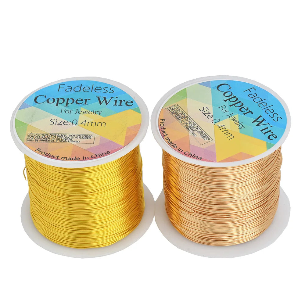24G Beading Floral Colored Copper Craft Wire 62-100Meters