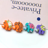 20pcs Elephant Resin Charms Necklace Bracelet Pendants DIY Jewelry Findings