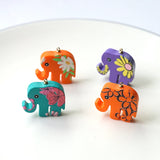 20pcs Elephant Resin Charms Necklace Bracelet Pendants DIY Jewelry Findings