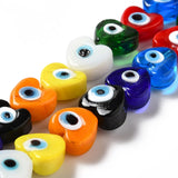 28-33Pcs Heart Shape Lampwork Beads Multicolor DIY Jewelry Making