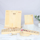 28 Hole Earrings Display Stand L Shape Wood Holder