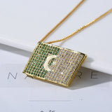 Algeria Flag Necklace Unisex Stainless Steel Pendant