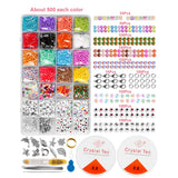 3MM Rainbow Seed Beads Kit Small Craft Beads for DIY Jewelry Making Set