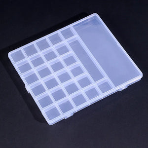 28-Grid Plastic Jewelry Box Small Business DIY Beads Stud Earring Case