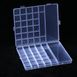 28-Grid Plastic Jewelry Box Small Business DIY Beads Stud Earring Case