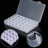 Grid Nail Art Decoration Storage Case Box Jewelry Organizer