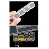 28 Grids Storage Box Separate Slots Nail Rhinestone Beads Organizer Case