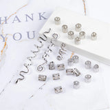 28 Pcs Spiral Snake Hairpins African Braids Hair Rings Clips Hair Jewelry