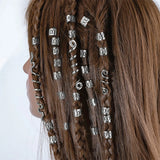 28 Pcs Spiral Snake Hairpins African Braids Hair Rings Clips Hair Jewelry