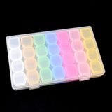 28 Slots Plastic Storage Box for Jewelry Diamond Embroidery Craft Bead Pill