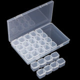 Adjustable Transparent Jewelry Plastic Box for Rings Earrings Beads Storage