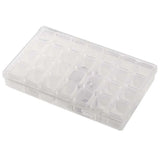 28 Slot Clear Plastic Display Storage Box Beads Diamond Painting Accessory Case
