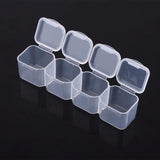28 Slots Clear Plastic Storage Box Nail Art Rhinestone Jewelry Beads Organizer