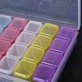 28 Slots Plastic Box Jewelry Display Container Organizer