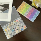 28-grid Jewelry Box Dust-proof Plastic Storage Large Capacity