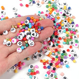 Glass Seed Beads Kit Letter Pearls Alloy Shell Beads for DIY Jewelry Making