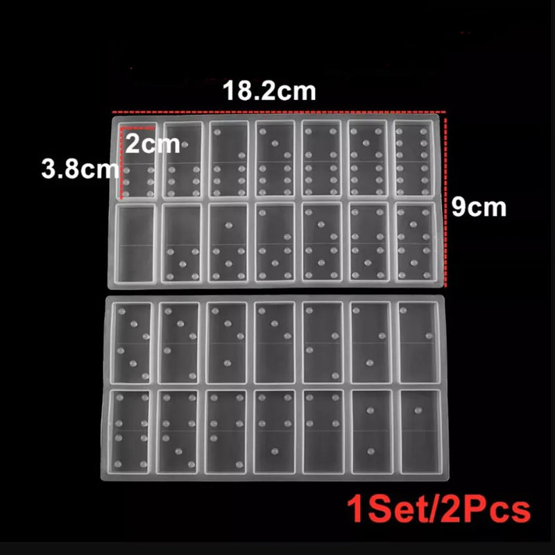 Dominoes Epoxy Resin Molds Game Silicone DIY Jewelry Making Accessories