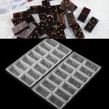 Dominoes Epoxy Resin Molds Game Silicone DIY Jewelry Making Accessories