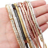Natural Hematite Rondelle Beads 3-8mm for Jewelry Making