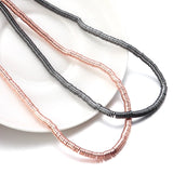 Natural Hematite Rondelle Beads 3-8mm for Jewelry Making