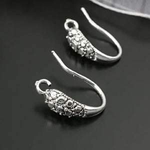 10PCS 15MM Antique Brass Earring Hook Jewelry Findings