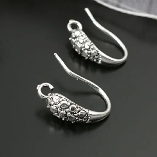 10PCS 15MM Antique Brass Earring Hook Jewelry Findings