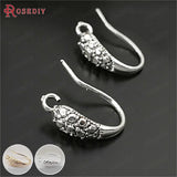 10PCS 15MM Antique Brass Earring Hook Jewelry Findings