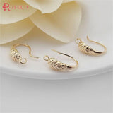 10PCS 15MM Antique Brass Earring Hook Jewelry Findings