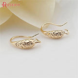 10PCS 15MM Antique Brass Earring Hook Jewelry Findings