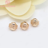 6PCS 7x8MM Champagne Spacer Beads DIY Jewelry Accessories