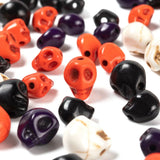 280Pcs Turquoise Skull Head Spacer Beads for DIY Crafts Halloween