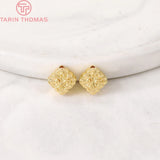 6PCS 3.5x6.5MM 24K Brass Spacer Beads DIY Jewelry Accessories