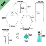 281PCS Acrylic Clear Blanks & Craft Pliers Kit for DIY Vinyl Crafting