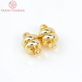 24K Brass Magnetic Bracelet Clasp Beads for Diy Jewelry Making
