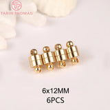 24K Brass Magnetic Bracelet Clasp Beads for Diy Jewelry Making