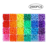 2880pcs Beads Elastic Strings DIY Jewelry Making Kit