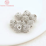 10PCS 7x9MM 24K Brass Spacer Beads Diy Jewelry Accessories