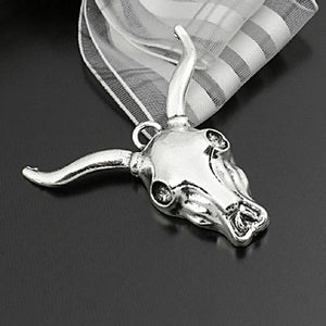 10PCS 39x39MM Antique Silver Zinc Alloy Sheep Head Charms Pendants