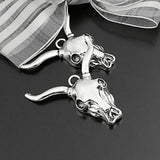 10PCS 39x39MM Antique Silver Zinc Alloy Sheep Head Charms Pendants