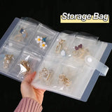 Grids Jewelry Organizer Storage Albums Anti-oxidation Portable Bag