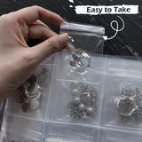 Grids Jewelry Organizer Storage Albums Anti-oxidation Portable Bag