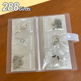 Grids Jewelry Organizer Storage Albums Anti-oxidation Portable Bag
