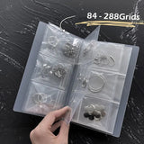 Grids Jewelry Organizer Storage Albums Anti-oxidation Portable Bag