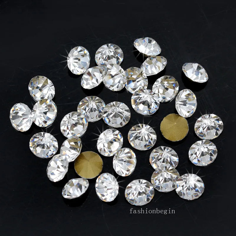 6mm Round Czech Crystal Rhinestone Nail Art DIY Wedding Craft